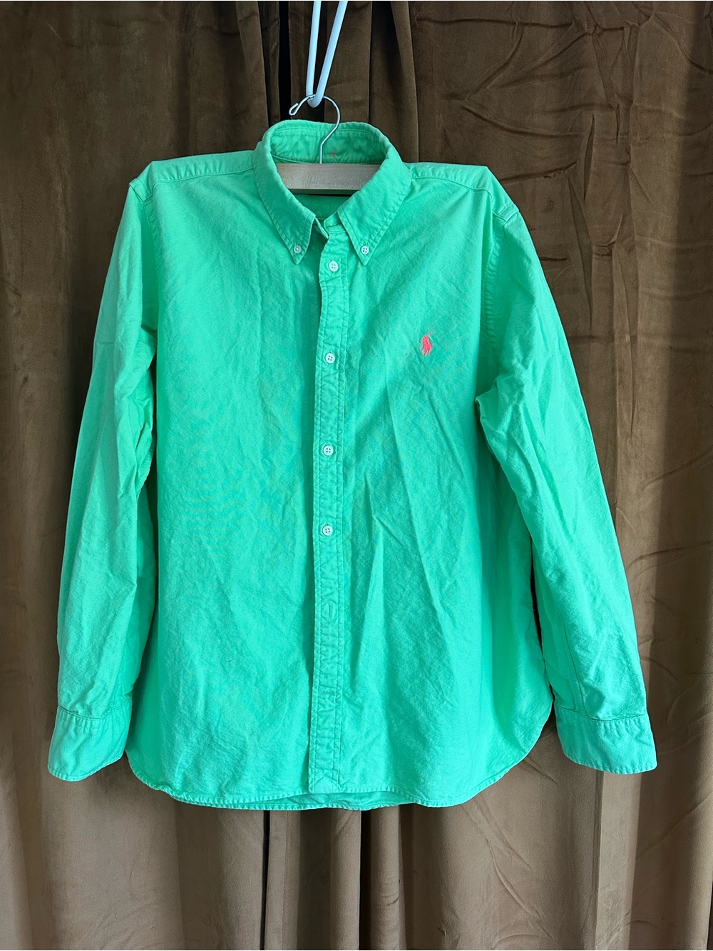 Ralph Lauren Lime Green Button-Down Shirt